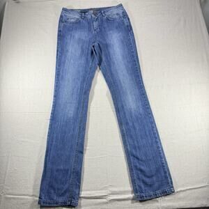 Ruby London Vera Mid Rise Straight Leg Jeans Womens Size 28 Premium UK Denim